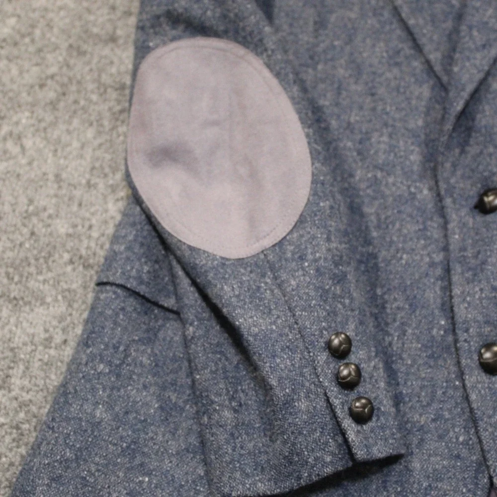 NWT Vintage Pendleton Wool Blazer Jacket Mens‎ Size 40 Blue Tweed Made in USA